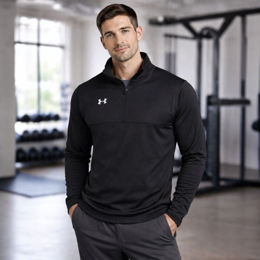Under Armour Men’s XL Loose AllSeasonGear 1/4 Zip Pullover Black